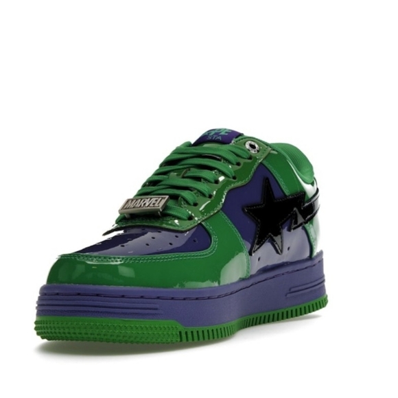 Bathing Apes sz Green & Purple Hulks 7M/7Y - Picture 5 of 12